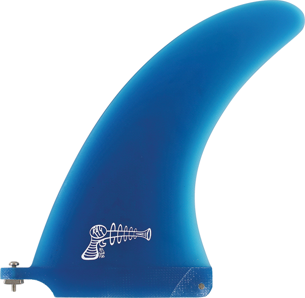 Ray Gun Fiberglass/Volan Center Fin 8.0" Blue Surfboard FIN 