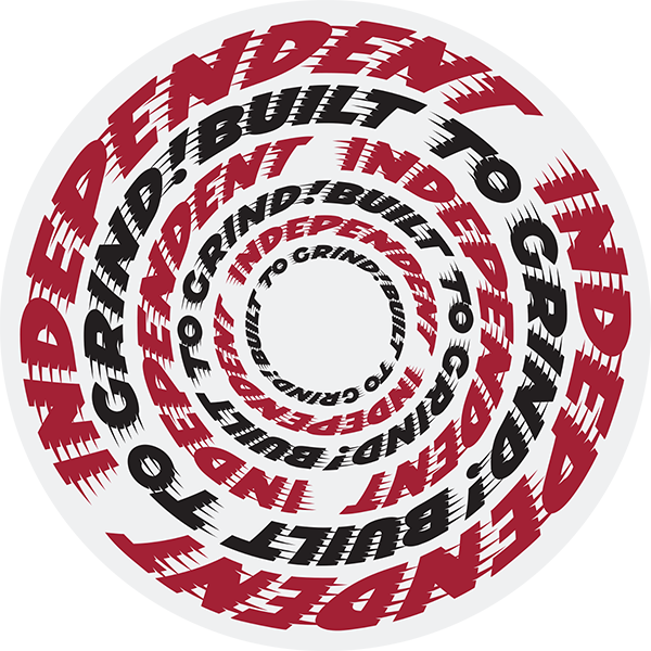 Independent Btg Speed Ring Sticker 4x4 Red/Black