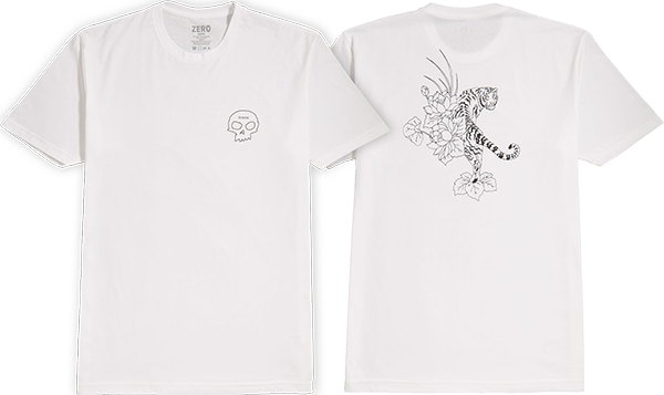 Zero Tiger Lotus T-Shirt - Size: SMALL White