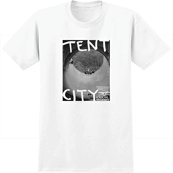 Antihero Tent City T-Shirt - Size: LARGE White