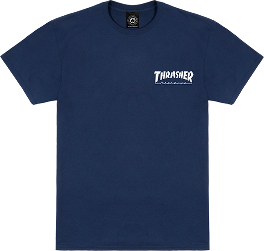 Thrasher Little Thrasher T-Shirt - Size: X-LARGE Navy