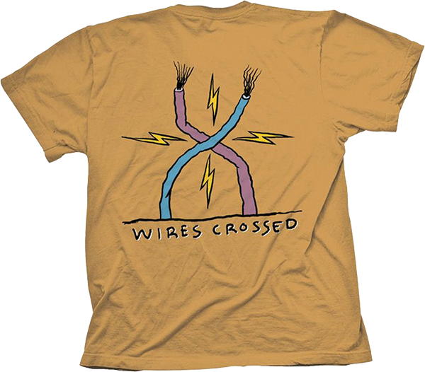 Toy Machine Ed Templeton Wires Crossed T-Shirt - Size: X-LARGE Gold