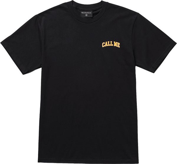 Call Me 917 Call Me T-Shirt - Size: SMALL Black