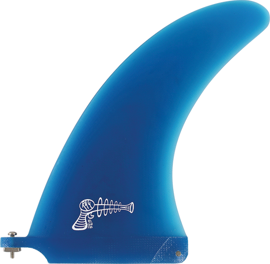 Ray Gun Fiberglass/Volan Center Fin 7.0" Blue Surfboard FIN 