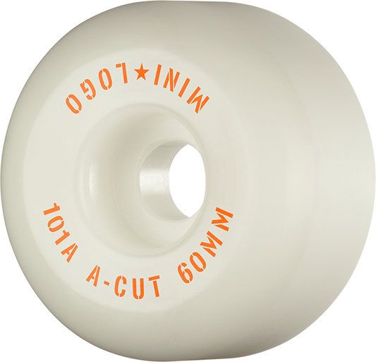 Mini Logo A-Cut 60mm 101a White  Skateboard Wheels (Set of 4)