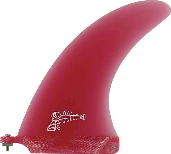 Ray Gun Fiberglass Center Fin 7.5" Red Surfboard FIN 
