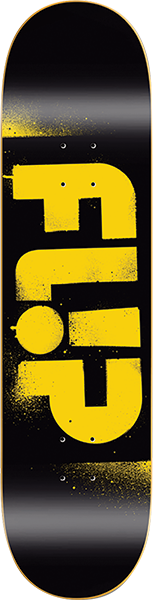 Flip Odyssey Stencil Skateboard Deck -8.25 Yellow DECK ONLY