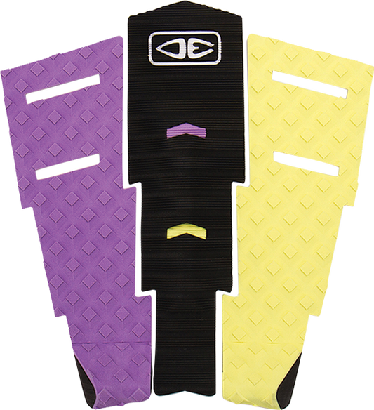 O&E Ocean & Earth Dakoda Walters 3 PIECE Tail Pad Black/Purple/Yellow