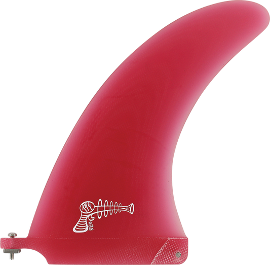 Ray Gun Fiberglass/Volan Center Fin 9.0" Red Surfboard FIN 