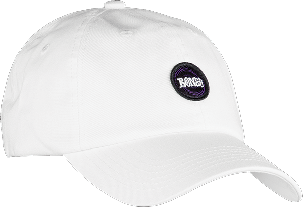 Bones Wheels Wheels Originals Dad Cap Skate HAT - White/Purple 