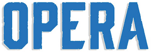 Opera Logo Vinyl Die-Cut Sticker Blue