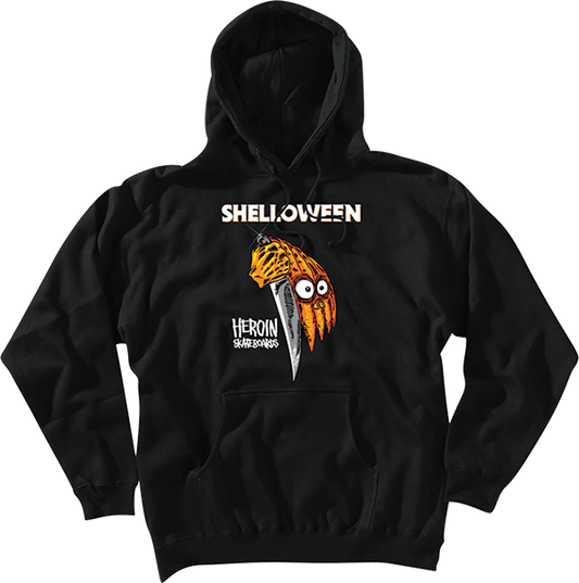 Heroin Shelloween Hooded Sweatshirt - X-LARGE Black