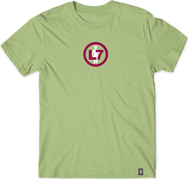 Girl L7 Logo T-Shirt - Size: LARGE Pistachio Green
