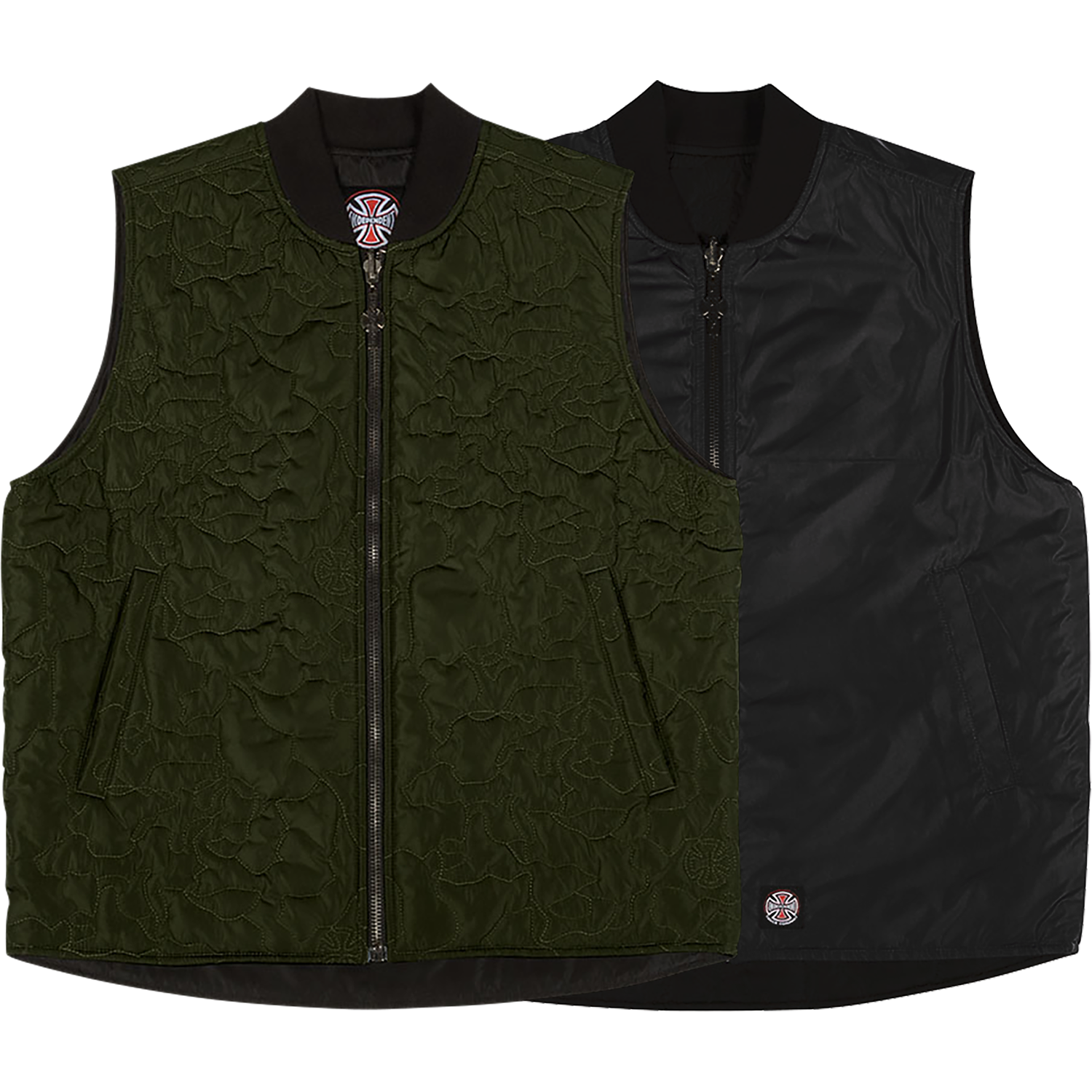Independent Core Reversible Vest - Small - Forest Green