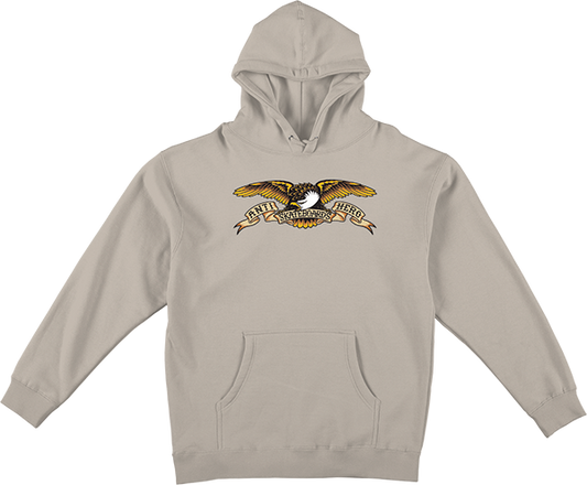 Antihero Eagle Hooded Sweatshirt - SMALL Bone/Black