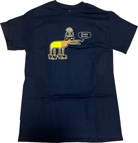 Slappy Dog T-Shirt - Size: SMALL Navy