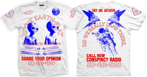 Call Me 917 Conspiracy T-Shirt - Size: SMALL White