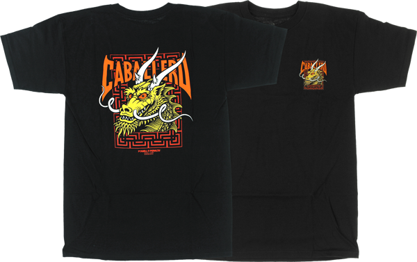 Powell Peralta Cab Street Dragon T-Shirt - Size: SMALL Black