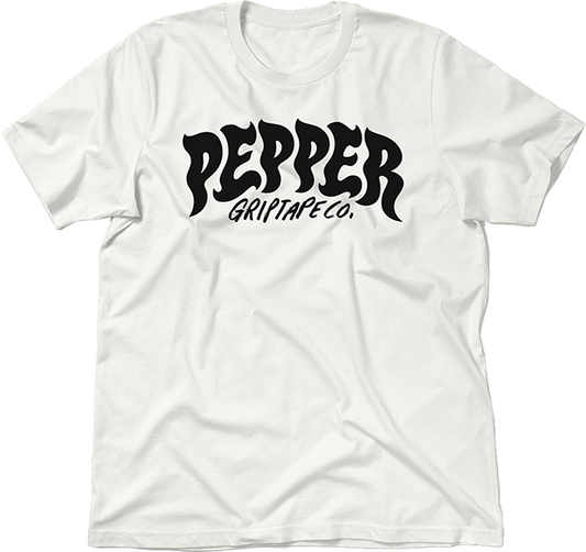 Pepper Logo T-Shirt - Size: SMALL White