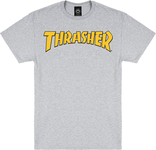 Thrasher Cover Logo T-Shirt - Size: LARGE Ash Grey