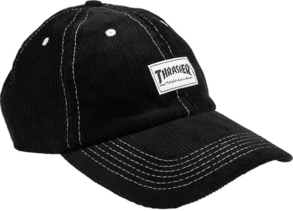 Thrasher Corduroy Old Timer Skate Skate HAT - Adjustable Black  
