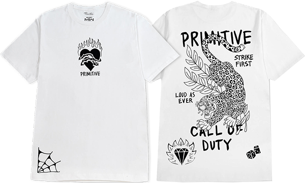 Primitive Task Force T-Shirt - Size: SMALL White
