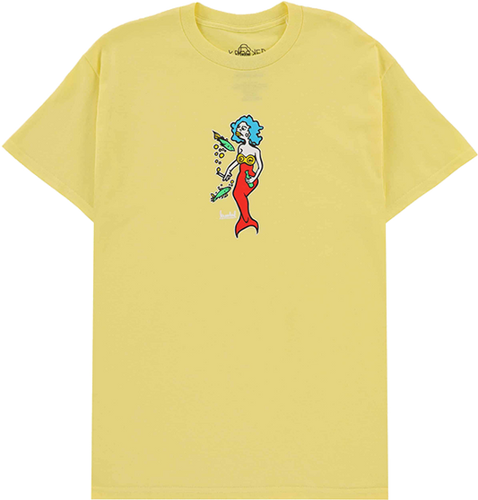 Krooked Mermaid  T-Shirt - Size: SMALL Cornsilk Yellow