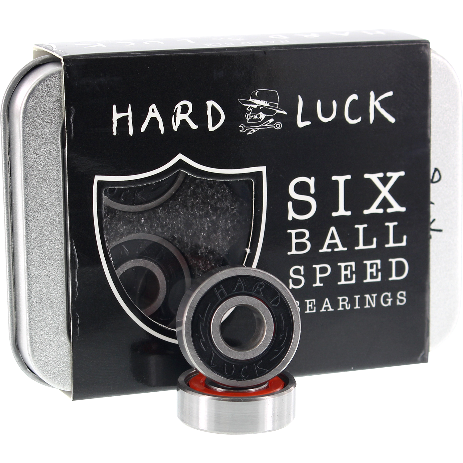 Hard Luck Hard Six 6-Ball Bearings Black - Single Set - 8 Pieces