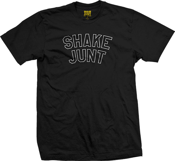 Shake Junt Arch Logo T-Shirt - Size: MEDIUM Black