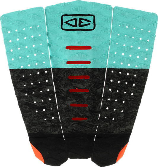 O&E Ocean & Earth Micro Grom 3 PIECE Tail Pad Black/Aqua