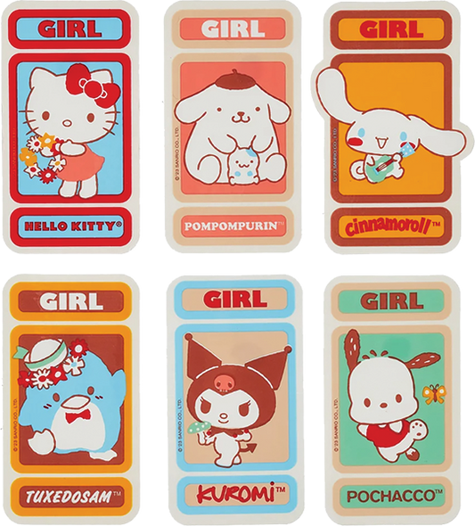 Girl 6/Pack Hello Kitty Team Kitty Stickers