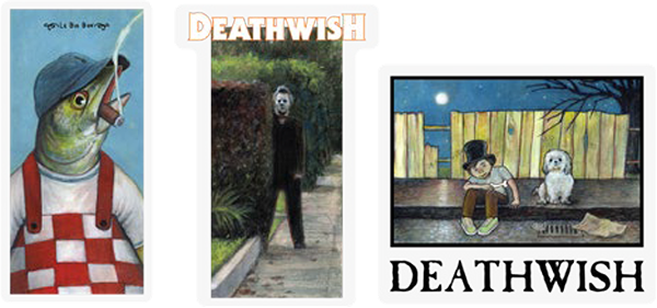 Deathwish 12/Pk Assorted  Holiday 22 One-Off Sticker Pk
