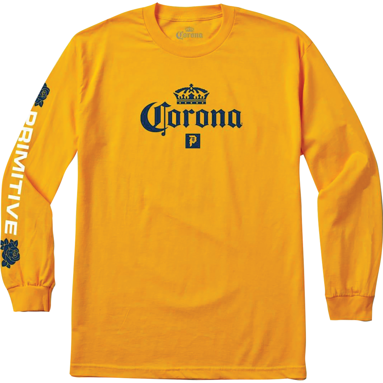 Primitive Corona Cerveza Long Sleeve T-Shirt - Gold