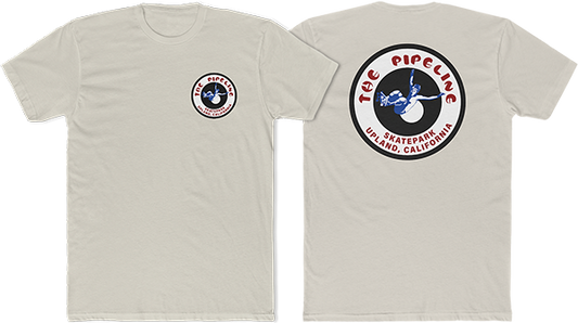 45rpm Pipeline Skatepark T-Shirt - Size: SMALL Tan