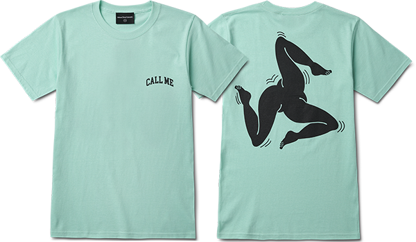 Call Me 917 Legs Island T-Shirt - Size: SMALL Reef Green