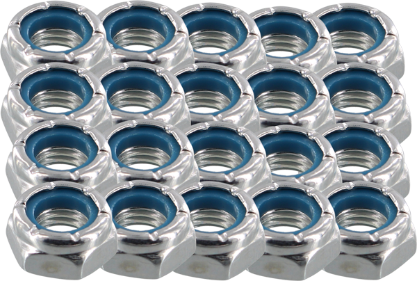 Modus 20/Pack Axle Nuts Silver