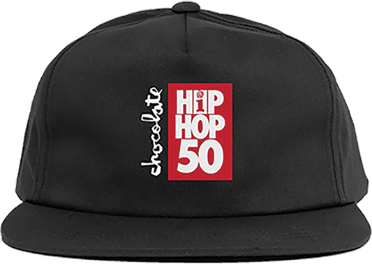 Chocolate Interscope Records Inter50 5p Skate HAT - Adjustable Black 