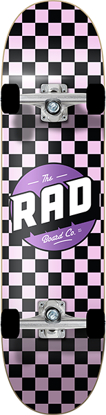 Rad Powder Complete Skateboard -7.5 Pink/Black 