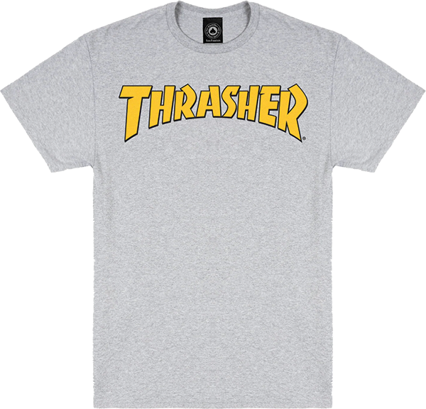 Thrasher Cover Logo T-Shirt - Size: SMALL Ash Grey