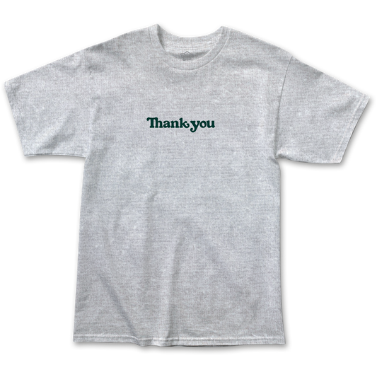 Thank You - Center T-Shirt - Heather Grey