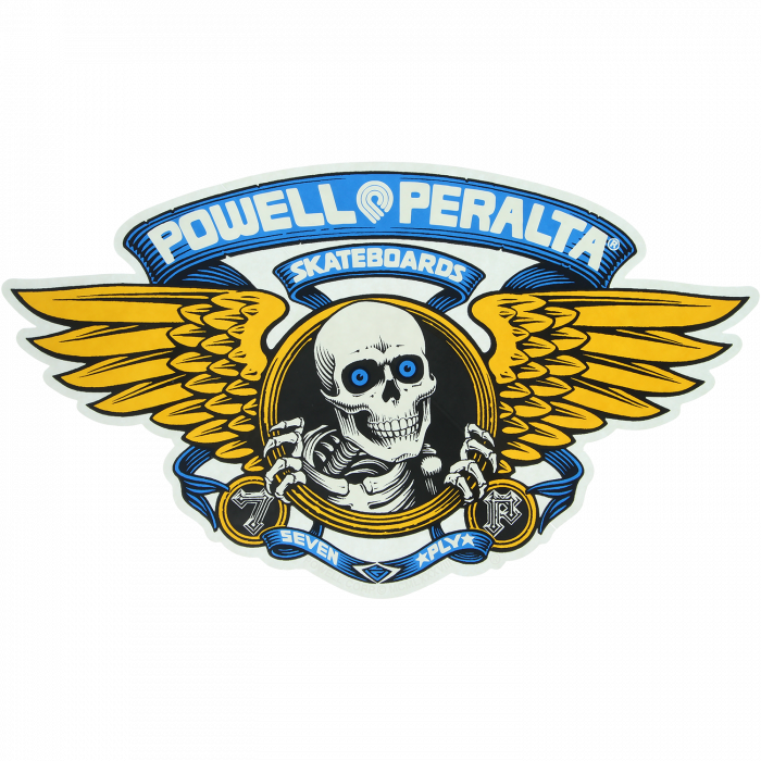 Powell Peralta Winged Ripper Die-Cut 12" Blue Ramp Decal