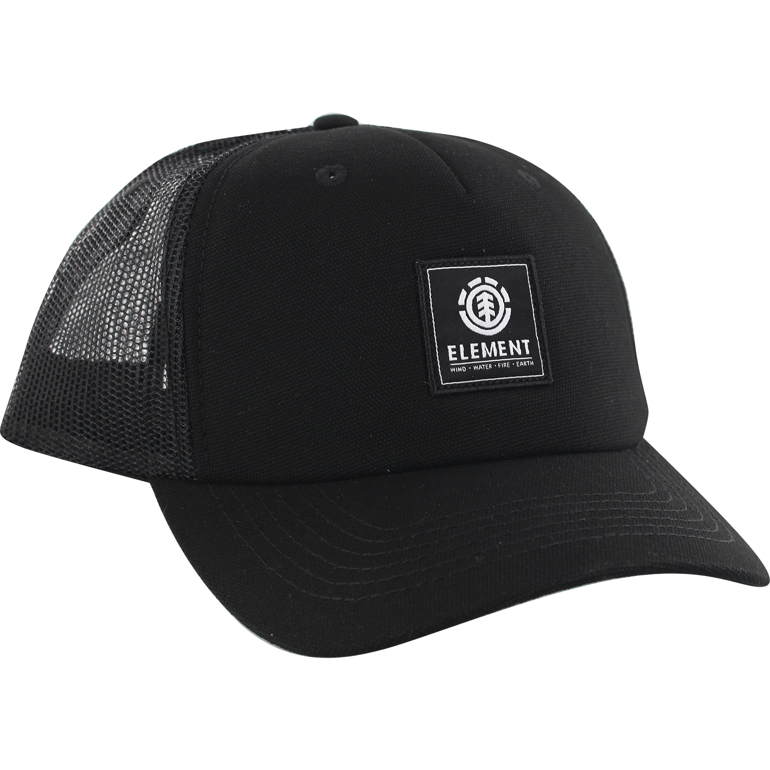 Ele Icon Mesh Skate HAT - Adjustable All Black/Black 