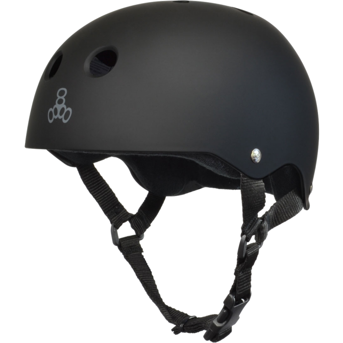 Triple 8 Helmet Black Rubber/Black