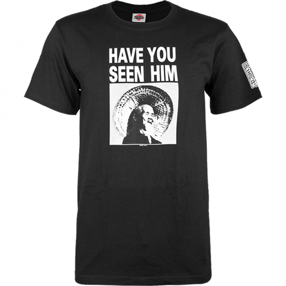 Powell Peralta Have You Seen Him T-Shirt - Size: Medium Black