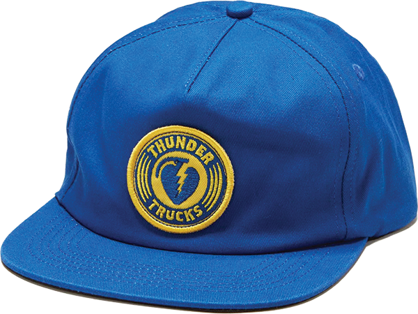 Thunder Charged Grenade Skate HAT - Adjustable Blue/Gold 
