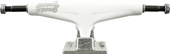 Tensor Bassett Aluminum Night Shift 5.5 White Skateboard Trucks (Set of 2)