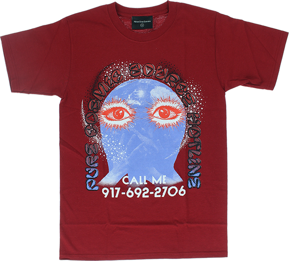 Call Me 917 Pure Cosmic T-Shirt - Size: Large Cardinal