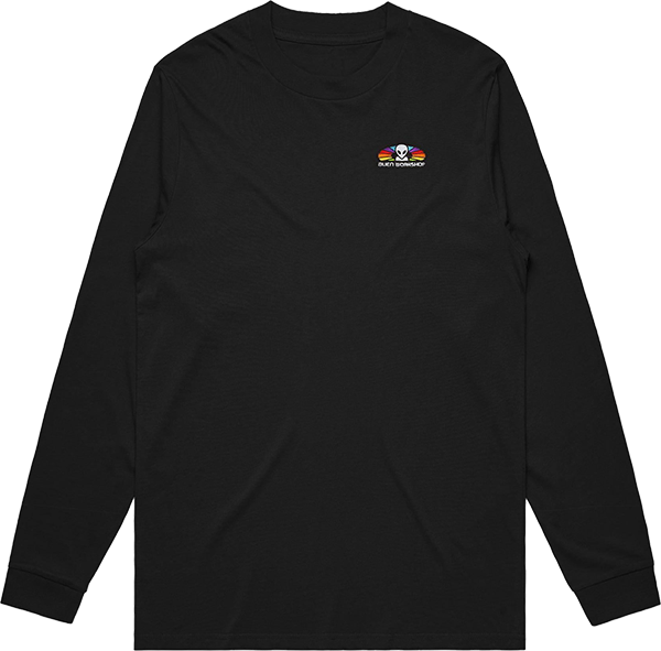 Alien Workshop Spectrum Embroidered Long Sleeve Shirt LARGE Black