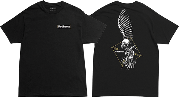 Birdhouse Full Skull T-Shirt - Size: Large Black