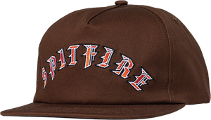 Spitfire Old E Arch Skate HAT - Adjustable Brown 